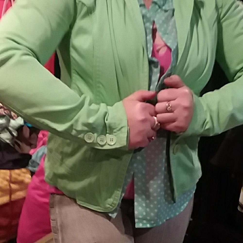 Rocawear mint green women's blazer